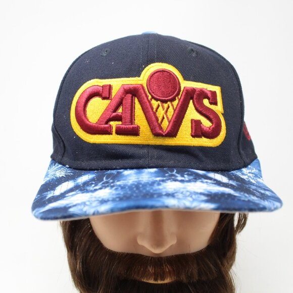 Cleveland Cavs Hat New Era 9FIFTY Snapback Blue NBA Hardwood Classics Cap OSFM - Picture 1 of 12